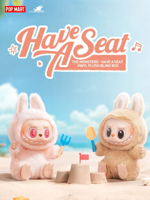 POP MART Have A Seat vinyl plush toys on beach sand authentic blind box collectibles Canada