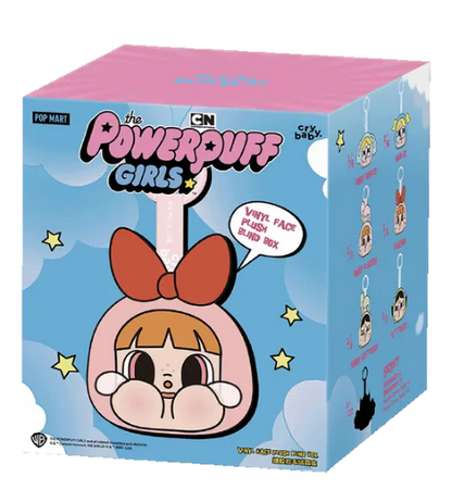 POP MART vinyl Powerpuff Girls plush vinyl face plush blind box featuring Blossom character