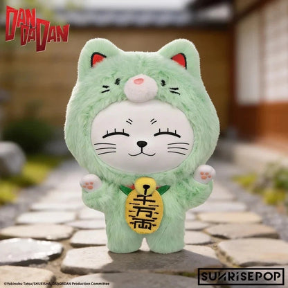 Dandadan Turbo Granny Lucky Cat Soft Vinyl Plush Pendant Blind Box